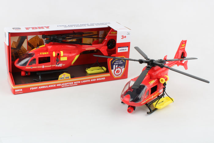 FDNY AMBULANCE HELICOPTER W/LIGHTS & SOUND