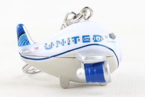 UNITED AIRLINES KEYCHAIN W/LIGHT & SOUND 2019 NEW LIVERY