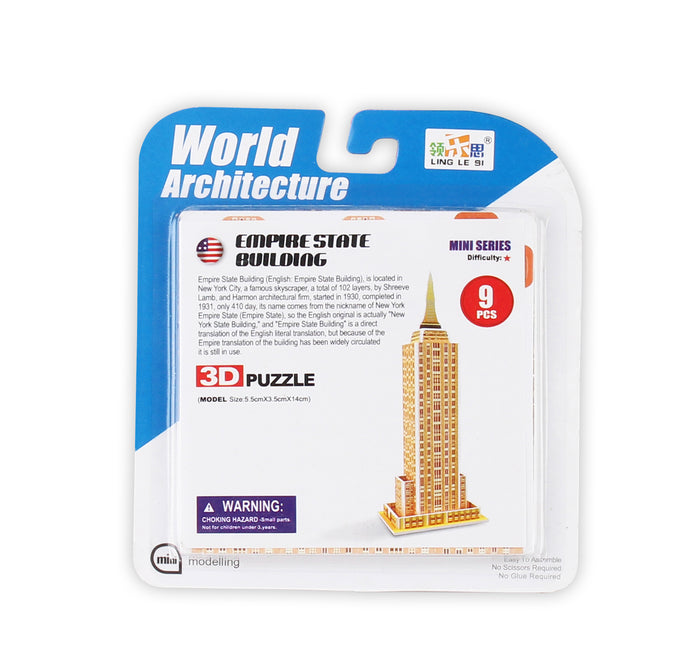 EMPIRE STATE BUILDING 9PCS SUPER MINI (**)