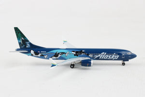 HERPA ALASKA 737MAX9 1/500 WEST COAST WONDERS (WHALES)