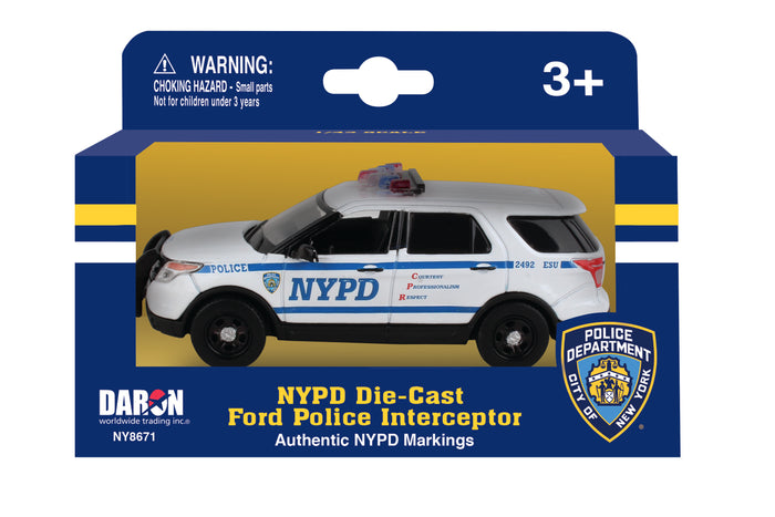 NYPD DIE-CAST FORD POLICE INTERCEPTOR 1/43