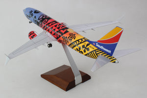 SKYMARKS SOUTWHEST 737MAX8 1/100 IMUA ONE W/WOOD STAND &GEAR