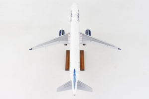 SKYMARKS JETBLUE A321NEO 1/100 RIBBON W/WOOD STAND & GEAR