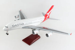 SKYMARKS QANTAS A380 1/100 WITH WOOD STAND & GEAR NEW LIVERY