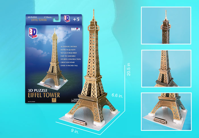CF044H Eiffel Tower Small 3d Puzzle