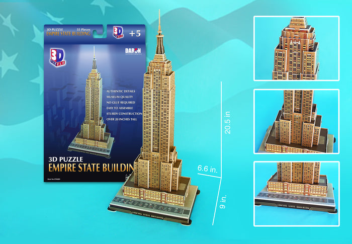 EMPIRE STATE BUILDING 3D PUZZLE 55 PIECES