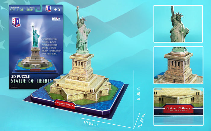 STATUE OF LIBERTY 3D PUZZLE 39 PIECES