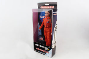 ASTRONAUT DOLL (FEMALE) IN ORANGE SUIT (BOX)