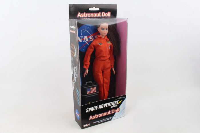 ASTRONAUT DOLL (FEMALE) IN ORANGE SUIT (BOX)