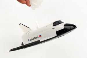 FLYING SPACE SHUTTLE ON A STRING