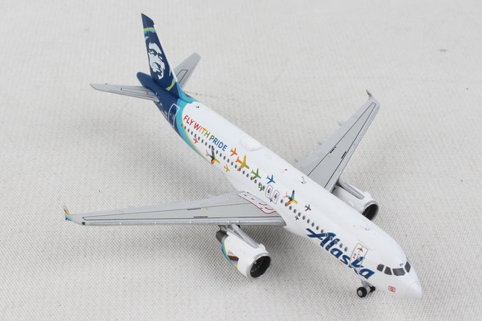 GEMINI ALASKA A320 1/400 REG#N854VA FLY WITH PRIDE