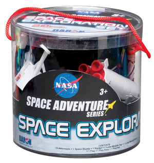 SPACE EXPLORATION 20 PIECE PLAYSET W/PLAYMAT (**)