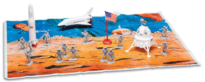 SPACE EXPLORATION 20 PIECE PLAYSET W/PLAYMAT (**)