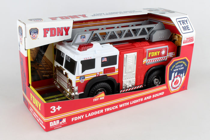 FDNY FIRE LADDER TRUCK W/LIGHTS & SOUND