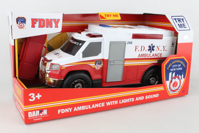 FDNY AMBULANCE W/LIGHTS & SOUND (**)