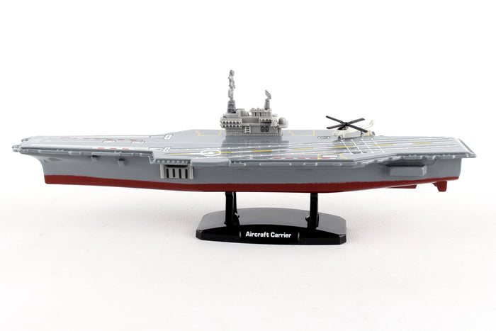 AIRCRAFT CARRIER 9 INCH W/1 HELICOPTER (**)