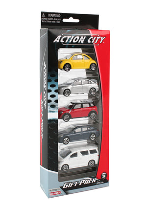 STREET CAR 5 PIECE VEHICLE GIFT PACK (**)