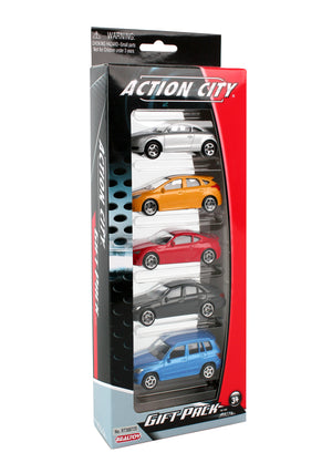 STREET CAR 5 PIECE VEHICLE GIFT PACK (**)