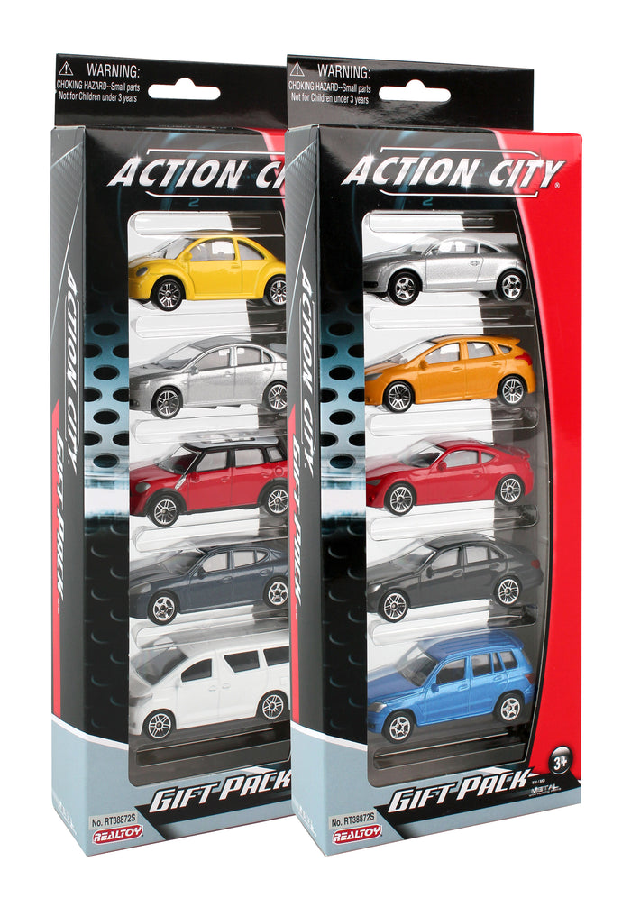 STREET CAR 5 PIECE VEHICLE GIFT PACK (**)