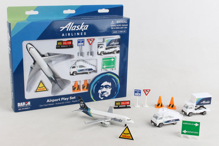 ALASKA AIRLINES AIRPORT PLAY SET NEW LIVERY