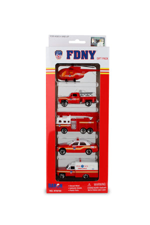 Daron FDNY 5 PIECE VEHICLE GIFT SET   