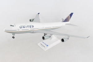 SKR614 SKYMARKS UNITED 747-400 1/200 W/GEAR POST CO MERGER - SkyMarks Models