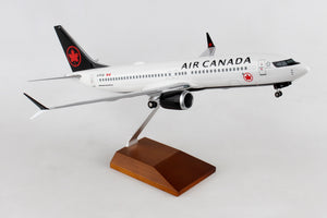 SKR8279 SKYMARKS AIR CANADA 737MAX8 1/100 W/WOOD STAND & GEAR - SkyMarks Models