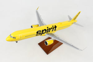 SKR8421 SKYMARKS SUPREME SPIRIT A321NEO 1/100 W/WOOD STAND & GEAR &WIFI DOME - SkyMarks Models