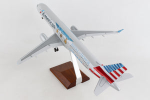 SKYMARKS AMERICAN A321 1/100 MEDAL OF HONOR W/WOOD STAND&GEA