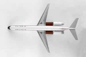 SKYMARKS DELTA MD-80 1/100 WIDGET LIVERY W/WOOD STAND & GEAR