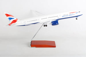 SKR9000 SKYMARKS BRITISH 787-9 1/100 W/WOOD STAND & GEAR - SkyMarks Models