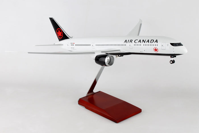 SKYMARKS AIR CANADA 787-9 1/100 W/WOOD STAND & GEAR