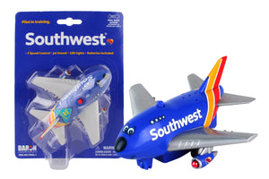Daron Southwest pullback airplane toy with sound and lights