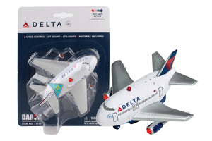Delta pullback airplane toy with sound and light by Daron Toys