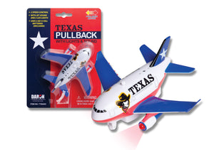 Texas pullback airplane with lights and sound for children ages 3 and up by Daron toys