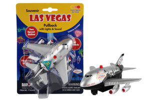 Daron Las Vegas pullback airplane with lights and sound for children ages 3 and up