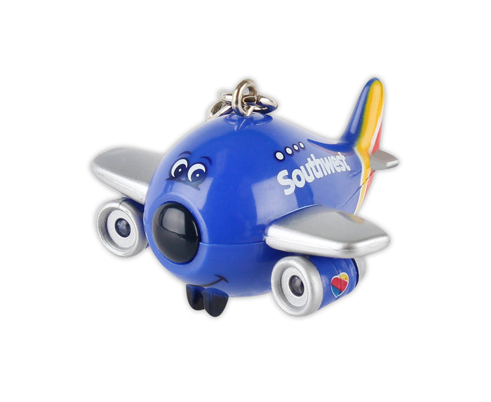 SOUTHWEST AIRPLANE KEYCHAIN W/LIGHT & SOUND