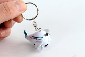 WESTJET AIRPLANE KEYCHAIN W/LIGHT & SOUND (**)