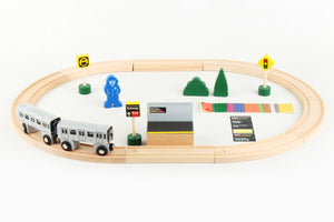 MTA WOODEN TRAIN SET