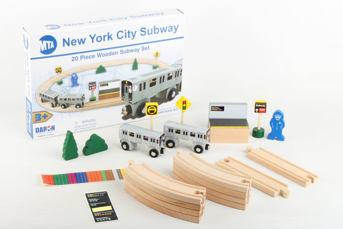 MTA WOODEN TRAIN SET